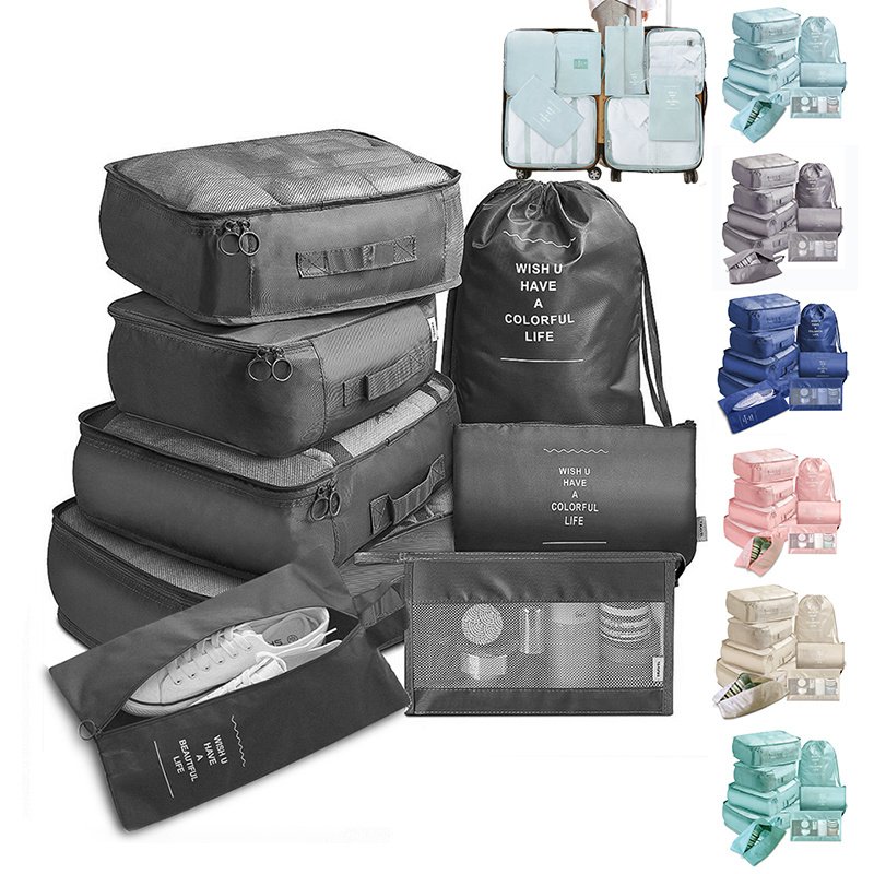 8-piece Set Luggage Divider Bag Travel Packing Cube Bag